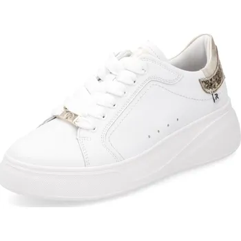 Dámské polobotky RIEKER W2303-80 bílé dámské kožené tenisky 41