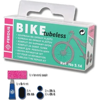 Sada na opravu pneumatiky Opravná sada BIKE tubeless souprava - plast