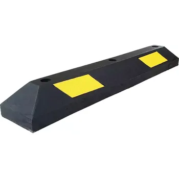 Dopravní značení Černo-žlutý plastový reflexní parkovací doraz FLOMA PS-02 - 90 x 15 x 10,5 cm