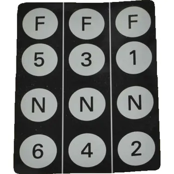 Tažné zařízení Štítek 1-6 P F 19419916