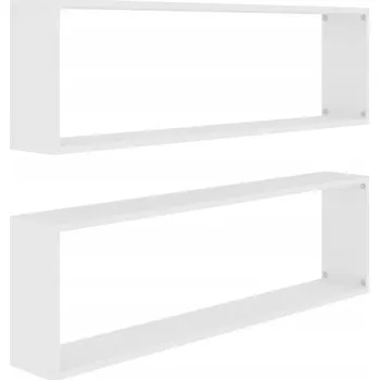 police Elegantní nástěnné police 100x15x30 cm bílá