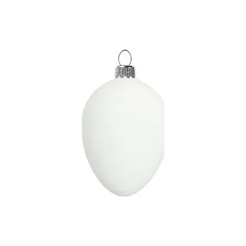 Vánoční dekorace Mini kraslice matná bílá