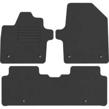 autokoberec Koberce Edecor velurové 3 ks