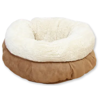 Pelíšek pro kočku AFP Lambswool extra měkký pelíšek z vlny, sv. hnědá, 45 cm