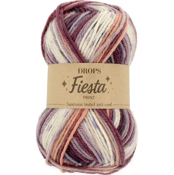 Příze Drops Fiesta PRINT 15 fialová směs