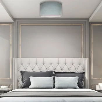 Duolla Stropní světlo Pastell Roller Ø 45cm mintová zelená - Stříška - Ø 10 cm, výška 5 cm mátově zelená, bílá 1 x 40 W - Doprava zdarma