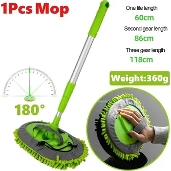 Mycí kartáč na vozidlo Teleskopický mop na mytí auta s mikrovláknem - A