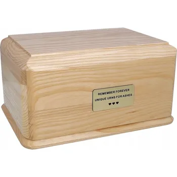 Smuteční dekorace Dřevěná pohřební urna Urna na lidský popel Personalizovaná urna
