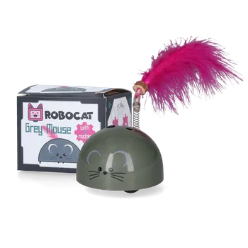 Hračka pro kočku Robocat - interaktivní myš, která utíká, šedá