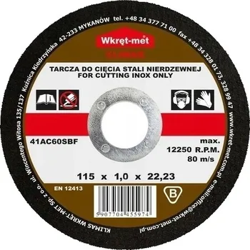 Řezný kotouč Řezací kotouč na ocel Wkręt-Met TCSI-11510 115x22,2 mm