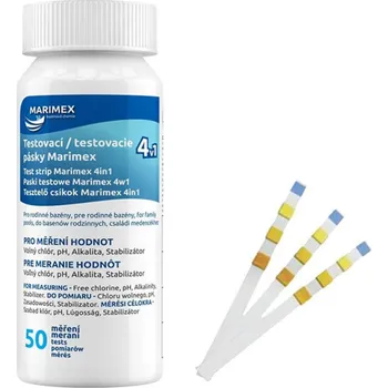 Bazénová chemie Marimex Pásky testovací 4v1 (50 pásků)