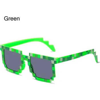 Hranaté sluneční Minecraft brýle pro děti - Zelená