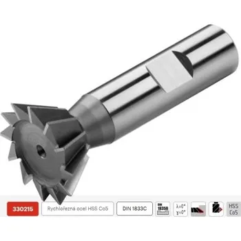 Fréza ZPS FN 330215.045160 - Fréza na kov pr. 16 mm čelní úhlová 45°, válcová stopka Weldon, HSS-Co5