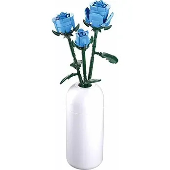 Stavebnice Sluban Sluban Flowers M38-B1101-11 Modrá růže ve váze