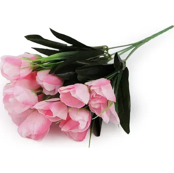 umělá květina Umělá kytice krokus - 4 růžová sv.