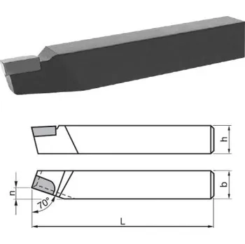 Příslušenstí k soustruhu DENAS 223710-12x12-H10 - Nůž soustružnický 12x12x100mm ubírací přímý pravý H10 (K10), DIN 4971