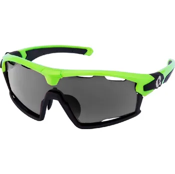 cyklistické brýle brýle HQBC Qert Plus FF reflexní zelené + čirá a d