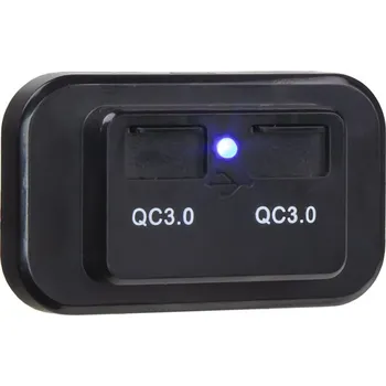 2x USB QC3.0 zásuvka 12/24V, montáž na povrch