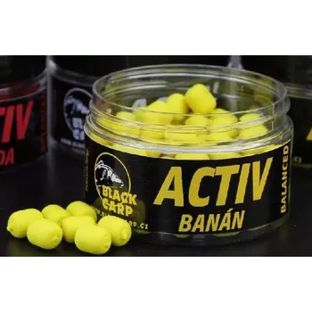 Boilies BLACK CARP Balanced Activ Banán 50g 10mm (BLACK CARP Balanced Activ Banán 50g 10mm)