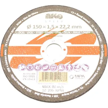 Dílna MAGG speed RKQS15015220 Kotouč řezný na kov 150x1,5x22