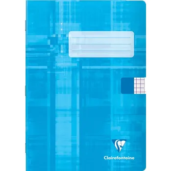 Sešit Školní sešit Clairefontaine, A5, 565 - 60 listů, čtverečkovaný, Barva světle modrá