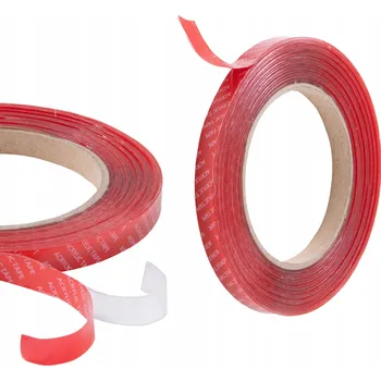 Oboustranná montážní páska pro lišty, boční plastové díly, akrylová, šířka 10 mm