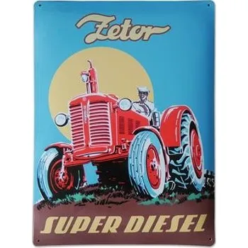Plechová cedule Plechová cedule Zetor "Zetor Super"
