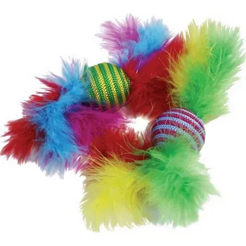 Hračka pro kočku Míčky carnival, 2ks