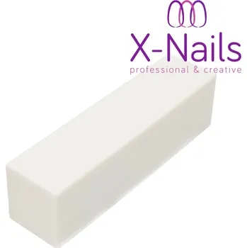 Brusný blok na nehty 240/240 - BÍLÝ STANDARD (jemný brusný blok) (Brusný bloček na nehty 240/240)