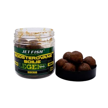Boilies JetFish Jet Fish Legend Range Boosterované boilie BIOCRAB 4mm 250ml