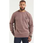 PitBull West Coast - pánská mikina BITE ME WASHED burgundy S