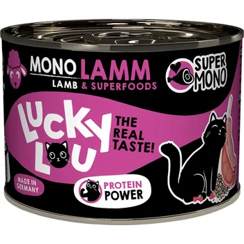 Krmivo pro kočku Lucky Lou SuperMono² skopové maso 24 × 200 g