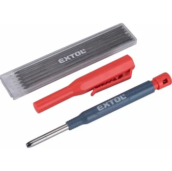 EXTOL 8853007 Tužka-značkovač s pouzdrem a vyměnitelnou tuhou, 2,8mm tvrdost HB