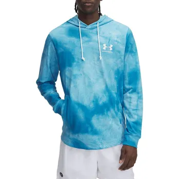 Pánská mikina Pánská mikina Under Armour UA Rival Terry AOP Hood Q1 - modrá Velikost: S