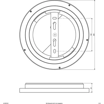 Lampička EVN ALR LED panel bílý 12W Ø25cm 4000K bílá LED 12 W celkem - Doprava zdarma