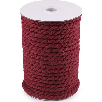 Příze Bavlněná šňůra kroucená Ø8 mm macrame