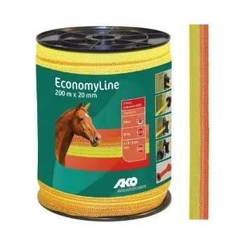 Ohradník 33212 EconomyLine Polyetylenová páska pro elektrické ohradníky BASIC 20 mm žlutá