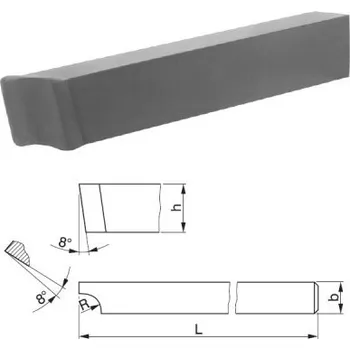Sada nářadí STROJÍRNY POLDI 223562 50x32 R18 - Nůž soustružnický 50x32x240mm zaoblovací pravý R18, RO rychlořezná ocel