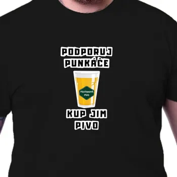 Tričko Pivo | Tričko Podporuj punkáče