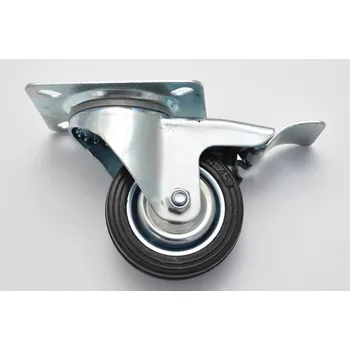 Pojezdové kolečko Kolo s natáčecí vidlicí a brzdou B 80 mm
