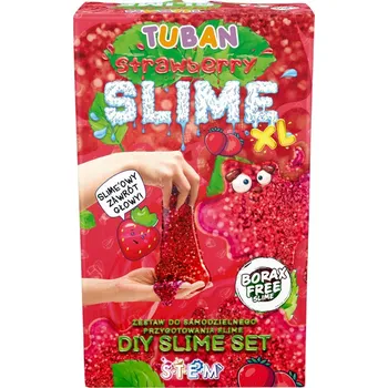 Výuková hračka TUBAN Sada na výrobu slizu Jahoda XL