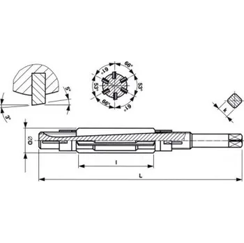 Výstružník 221424 - 2 - Výstružník ruční stavitelný pr. 8,40 - 9,40mm