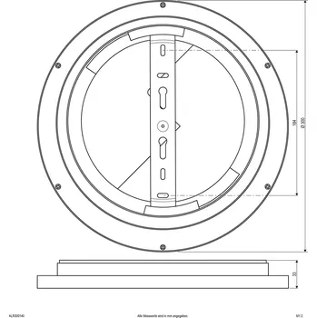 Lampička EVN ALR LED panel bílý 15W Ø30cm 4000K bílá LED 15 W celkem - Doprava zdarma