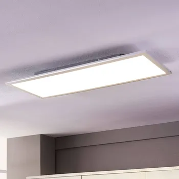 Lampička Lindby LED panel Livel, sada 2 kusů, 4 000 K, 80 x 30 cm, stříbrný bílá, stříbrná LED - celkem 36 W - Doprava zdarma