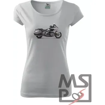 Dámské Triko s moto motivem 221 Goldwing XS bílé