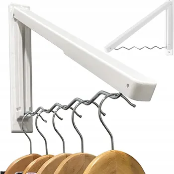 Věšák Interex design Skládací nástěnný věšák MALA / Bílá matná