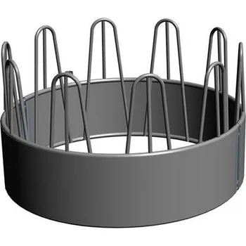 krmítko pro hospodářská zvířata Příkrmiště kruhové plné pozinkované 170 cm 10 míst dvoudílné