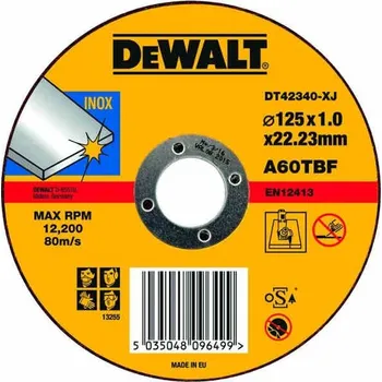Dílna DEWALT DT42340 kotouč na nerez 125x22,2x1,2mm