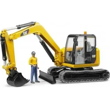 autíčko Minibagr CAT s figurkou Bruder 02466