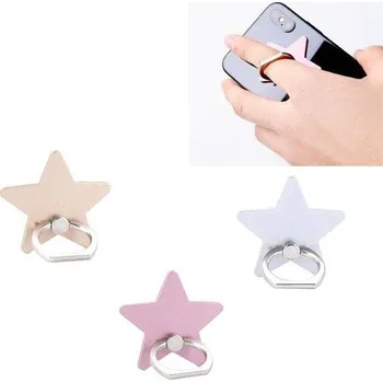 Držák na telefon | držák na mobil na prst, styl hvězdička - Růžová
